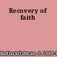 Recovery of faith