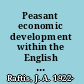 Peasant economic development within the English manorial system