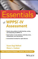 Essentials of WPPSI-IV assessment /