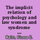 The implicit relation of psychology and law women and syndrome evidence /