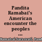 Pandita Ramabai's American encounter the peoples of the United States (1889) /
