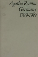 Germany, 1789-1919 : a political history /