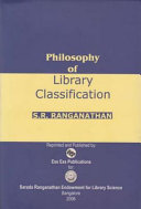 Philosophy of library classification /