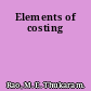 Elements of costing