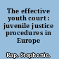 The effective youth court : juvenile justice procedures in Europe /