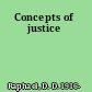 Concepts of justice