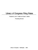 Library of Congress filing rules /