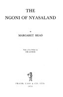 The Ngoni of Nyasaland /