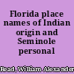 Florida place names of Indian origin and Seminole personal names