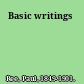 Basic writings