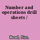 Number and operations drill sheets /