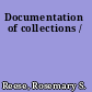 Documentation of collections /