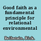 Good faith as a fundamental principle for relational environmental governance