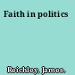 Faith in politics