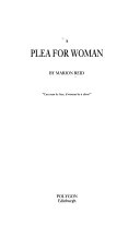 A plea for woman /