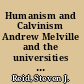 Humanism and Calvinism Andrew Melville and the universities of Scotland, 1560-1625 /