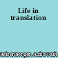 Life in translation