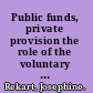 Public funds, private provision the role of the voluntary sector /