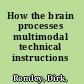 How the brain processes multimodal technical instructions /