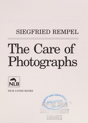 The care of photographs /