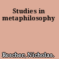 Studies in metaphilosophy