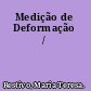 Medição de Deformação /