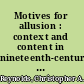 Motives for allusion : context and content in nineteenth-century music /