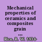 Mechanical properties of ceramics and composites grain and particle effects /