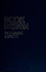 Book design--systematic aspects /