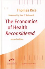 The economics of health reconsidered /