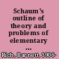 Schaum's outline of theory and problems of elementary algebra /