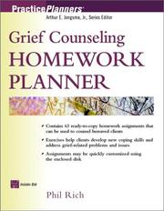 Grief counseling homework planner /