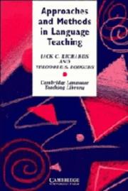 Approaches and methods in language teaching : a description and analysis /