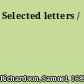 Selected letters /