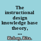 The instructional design knowledge base theory, research, and practice /