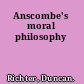 Anscombe's moral philosophy