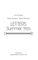 Letters, summer 1926 /