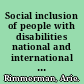 Social inclusion of people with disabilities national and international perspectives /