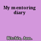 My mentoring diary