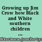 Growing up Jim Crow how Black and White southern children learned race /
