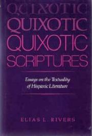 Quixotic scriptures : essays on the textuality of Hispanic literature /