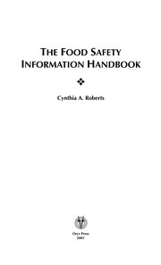 The food safety information handbook /