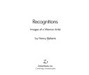 Recognitions : images of a woman artist /