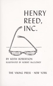 Henry Reed, inc. /