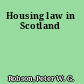 Housing law in Scotland