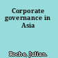 Corporate governance in Asia