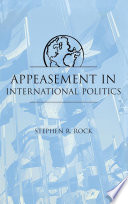 Appeasement in international politics /