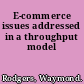 E-commerce issues addressed in a throughput model