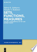 Sets, functions, measures.