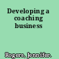 Developing a coaching business